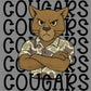Cougars Camo Stacked Sports Mascot Ready to Press Transfer DTF Transfer Sublimation Transfer