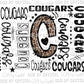 Cougars Leopard Print Print Ready to Press Transfer