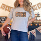 Cubs Faux Embroidery Orange Black Sports Mascot Ready to Press Transfer DTF Transfer Sublimation Transfer