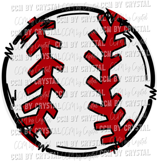 Doodle Baseball Ready to Press Transfer