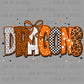 Dragons Orange Mascot Ready to Press Transfer DTF Transfer Sublimation Transfer