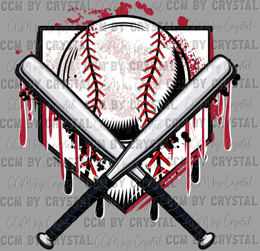Respect the Drip baseball Ready to Press Transfer DTF Transfer Sublimation Transfer