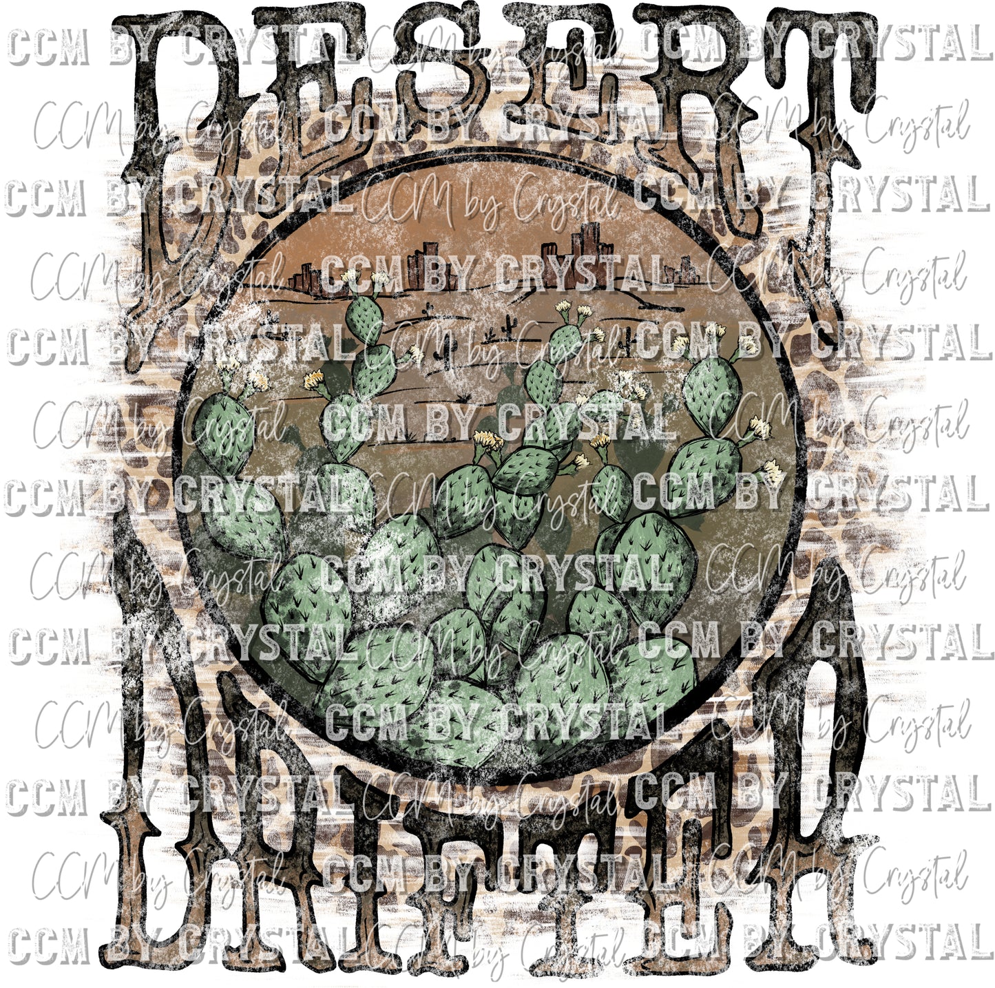 Desert Drifter Distressed Ready to Press Transfer