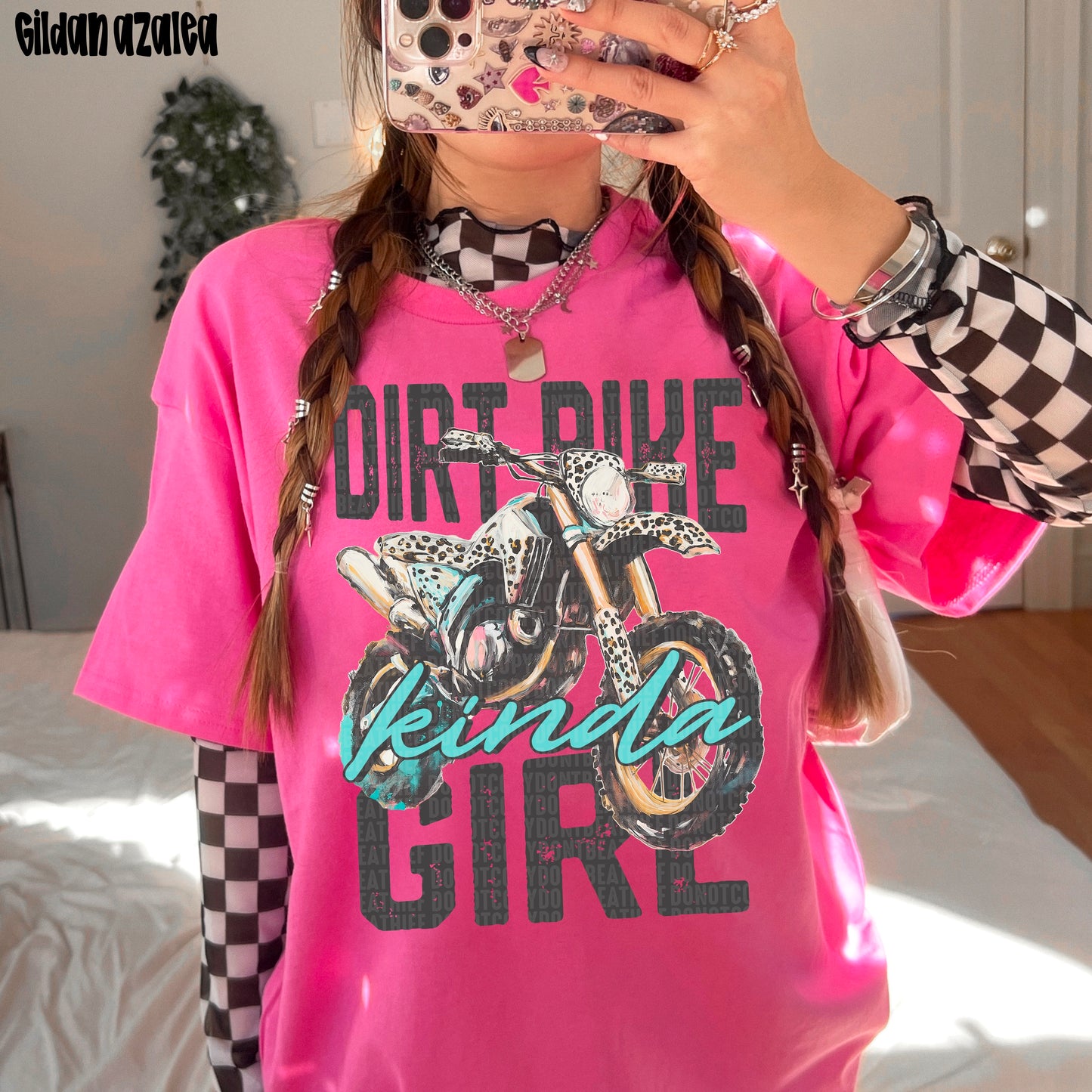 Dirt Bike Girl Ready to Press Transfer DTF Transfer Sublimation Transfer