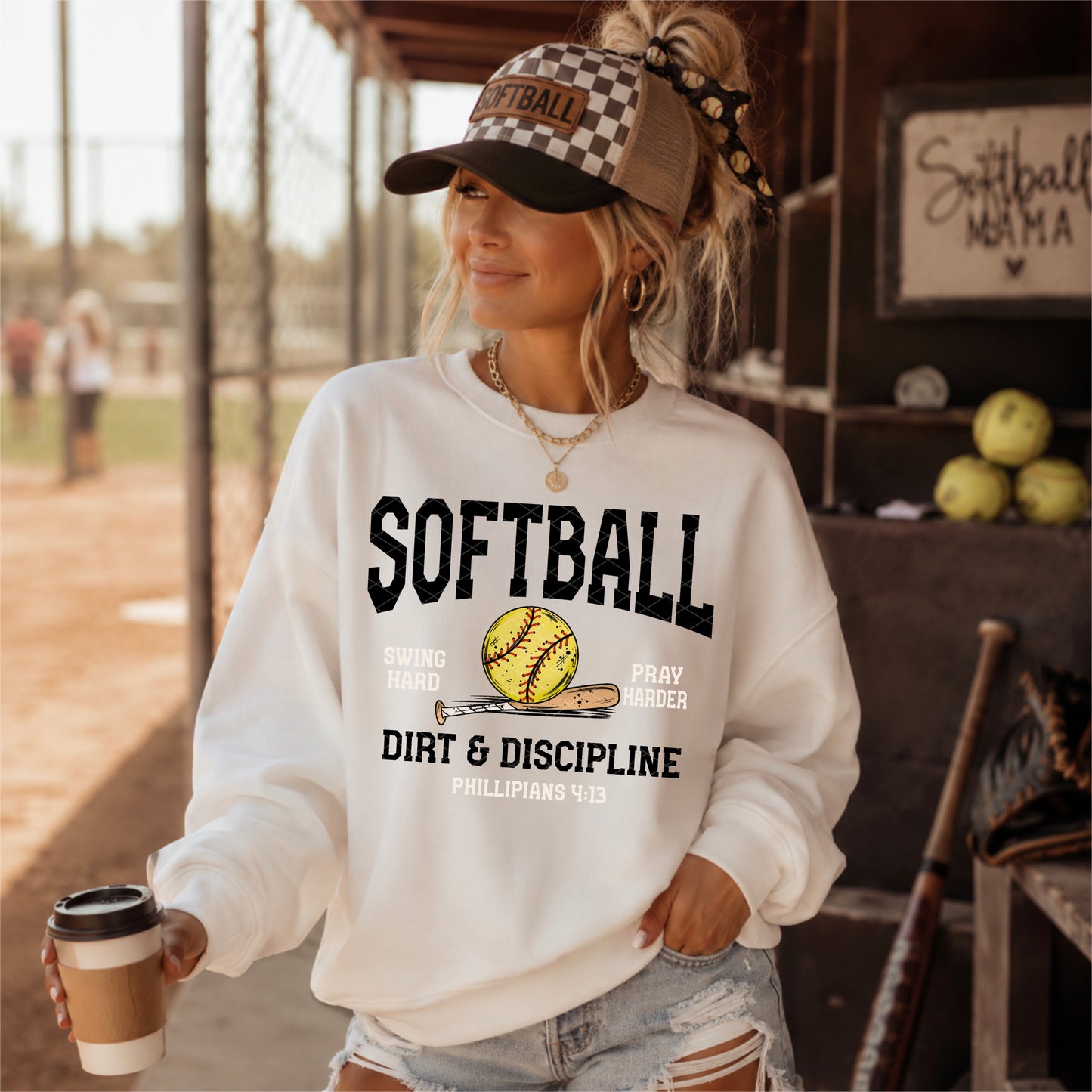 Softball Swing hard Pray Harder Ready to Press DTF Transfers Sublimation Transfers