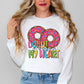 Donut Go Breaking My Heart Valentine's Day Ready to Press Transfer DTF Transfer Sublimation Transfer