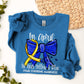 In April We Wear Yellow and Blue Down Syndrome Awareness Ready to Press Transfer DTF Transfer