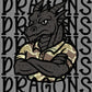 Dragons Camo Stacked Sports Mascot Ready to Press Transfer DTF Transfer Sublimation Transfer