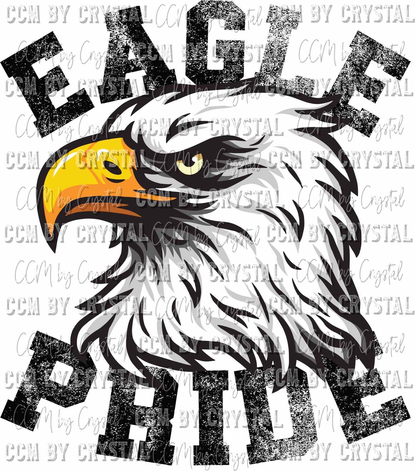 Eagle Pride Mascot PNG Digital File ONLY