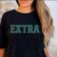 Extra 2-Color Approximately 11"X3" wide Spangle Transfer