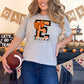 Eagles Orange Bow Dots Sports Mascot Ready to Press Transfer DTF Transfer Sublimation Transfer