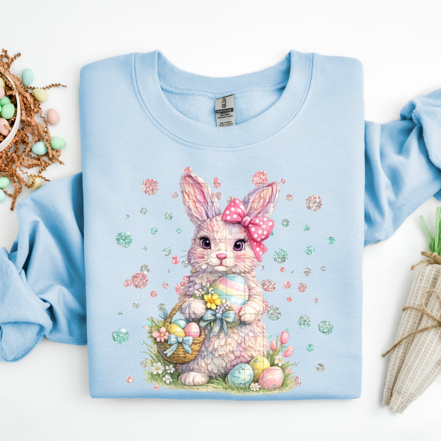Easter Bunny Pastel Ready to Press Instant Peel DTF Transfers Sublimation Transfers