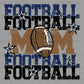 Personalized Football Mom Pocket and Back Design Navy and Black Ready to Press Transfer Direct to Film DTF Transfers Sublimation Transfer