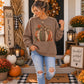 Faux Fabric Pumpkin Fall Ready to Press DTF Transfers Sublimation Transfers