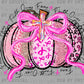 Faith Over Fear Pumpkin Breast Cancer Awareness Ribbon Crosses Christianity Ready to Press Transfer DTF Transfer Sublimation Transfer