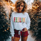 Feelin Merry Winter Christmas Snowmen Ready to Press DTF Transfer Sublimation Transfer