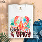 Feisty and Spicy Crawfish Ready to Press Transfer DTF Transfer Sublimation Transfer