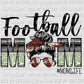 Football Mom Messy Bun Ready to Press Transfer
