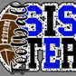 Football Sister Sports Ready to Press Transfer DTF Transfer Sublimation Transfer