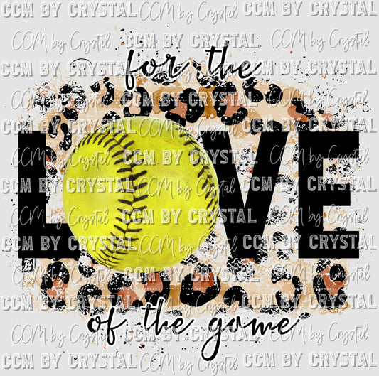 For the Love of the Game Softball Ready to Press Transfer