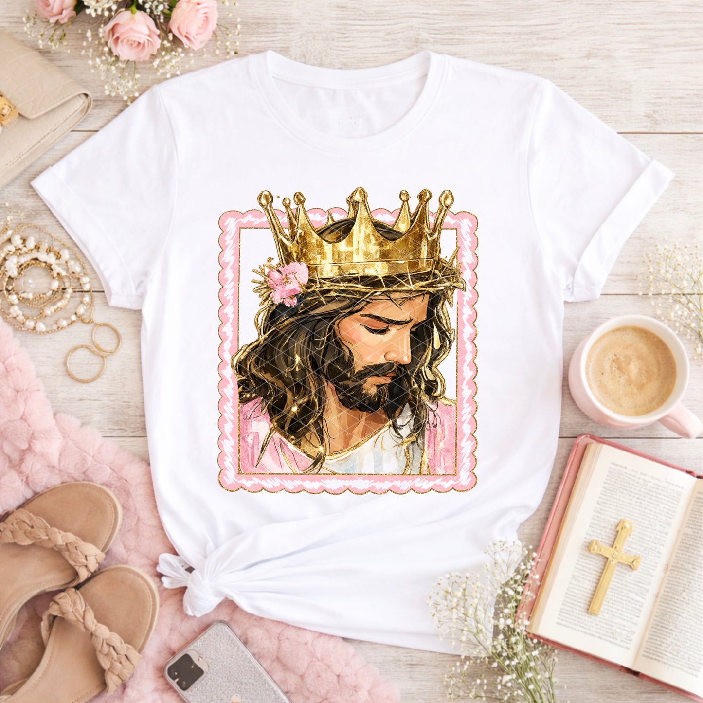 Framed Jesus Faith religious DTF Transfer Sublimation Transfer