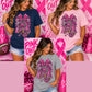 Pink Bow Goliad Tigers Pink Out T Shirt