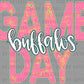 Game Day Buffalos Mascot Ready to Press Transfer DTF Transfer Sublimation Transfer