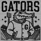 Letterman Gators Mascot Ready to Press Transfer DTF Transfer Sublimation Transfer