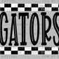 Gators Checkered Ready to Press DTF Transfers