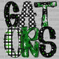 Gators Green Black Ready to Press DTF Transfers Sublimation Transfers