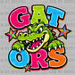 Gators Colorful Ready to Press DTF Transfers Sublimation Transfers
