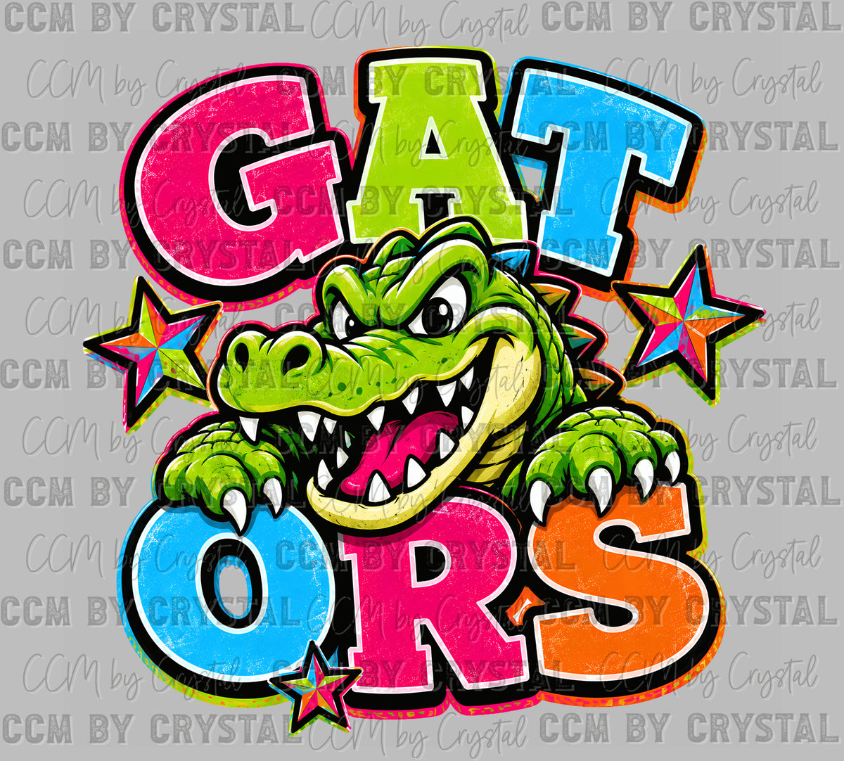 Gators Colorful Ready to Press DTF Transfers Sublimation Transfers