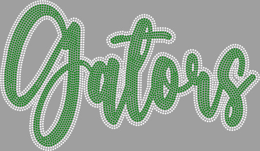 gATORS 2-Color Approximately 11" wide Spangle Transfer