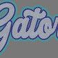 Gators Gator head Approximately 11" wide 3 Color Spangle Transfer (Copy)