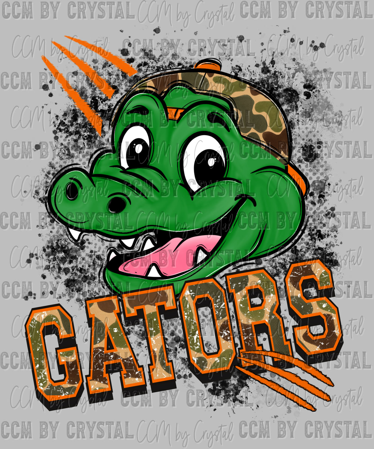 Gators Camo Ready to Press DTF Transfers Sublimation Transfers