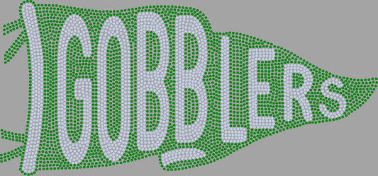 Cuero Gobblers Pennant Approximately 11" wide Spangle Transfer