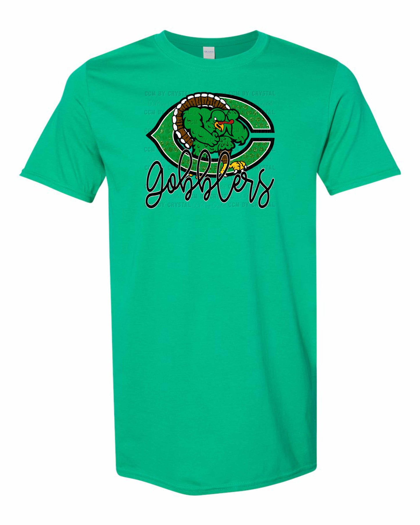 Cuero Gobblers Faux Glitter T-Shirt