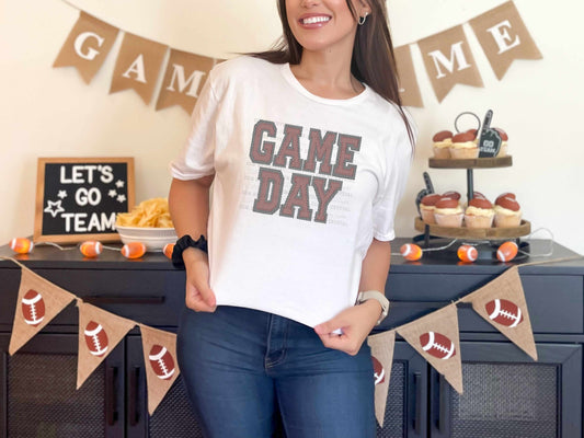 Game Day Faux Embroidery Maroon Grey Sports Mascot Ready to Press Transfer DTF Transfer Sublimation Transfer