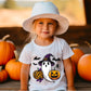 Ghost with Pumpkins Halloween Ready to Press Transfer DTF Transfer Sublimation Transfer