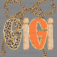 Gigi Bow Leopard Faux Glitter Ready to Press Transfer DTF Transfer Sublimation Transfer