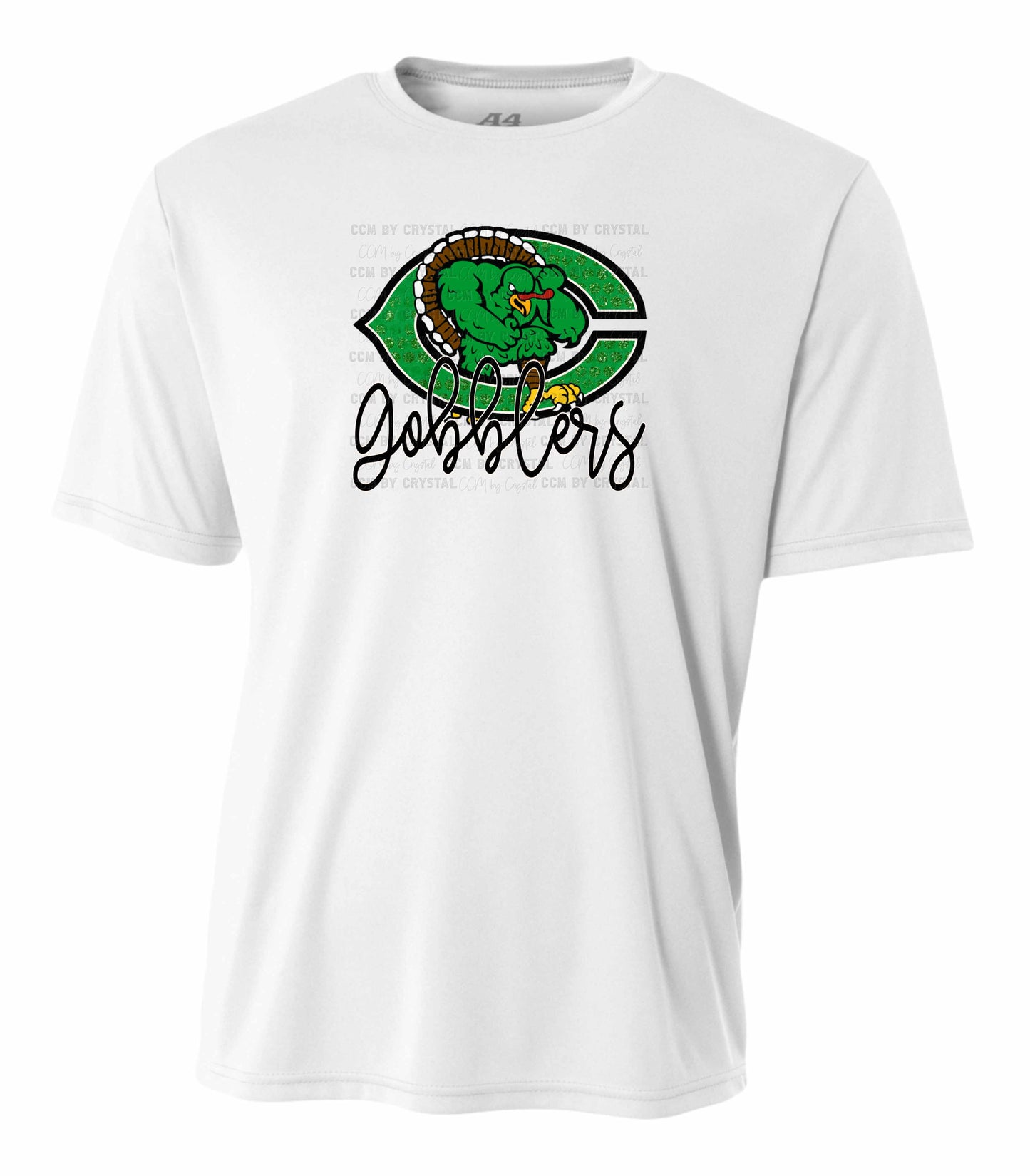 Cuero Gobblers Faux Glitter T-Shirt