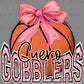 Cuero Gobblers Basketball Pink Bow Sports Mascot Ready to Press Transfer DTF Transfer Sublimation Transfer