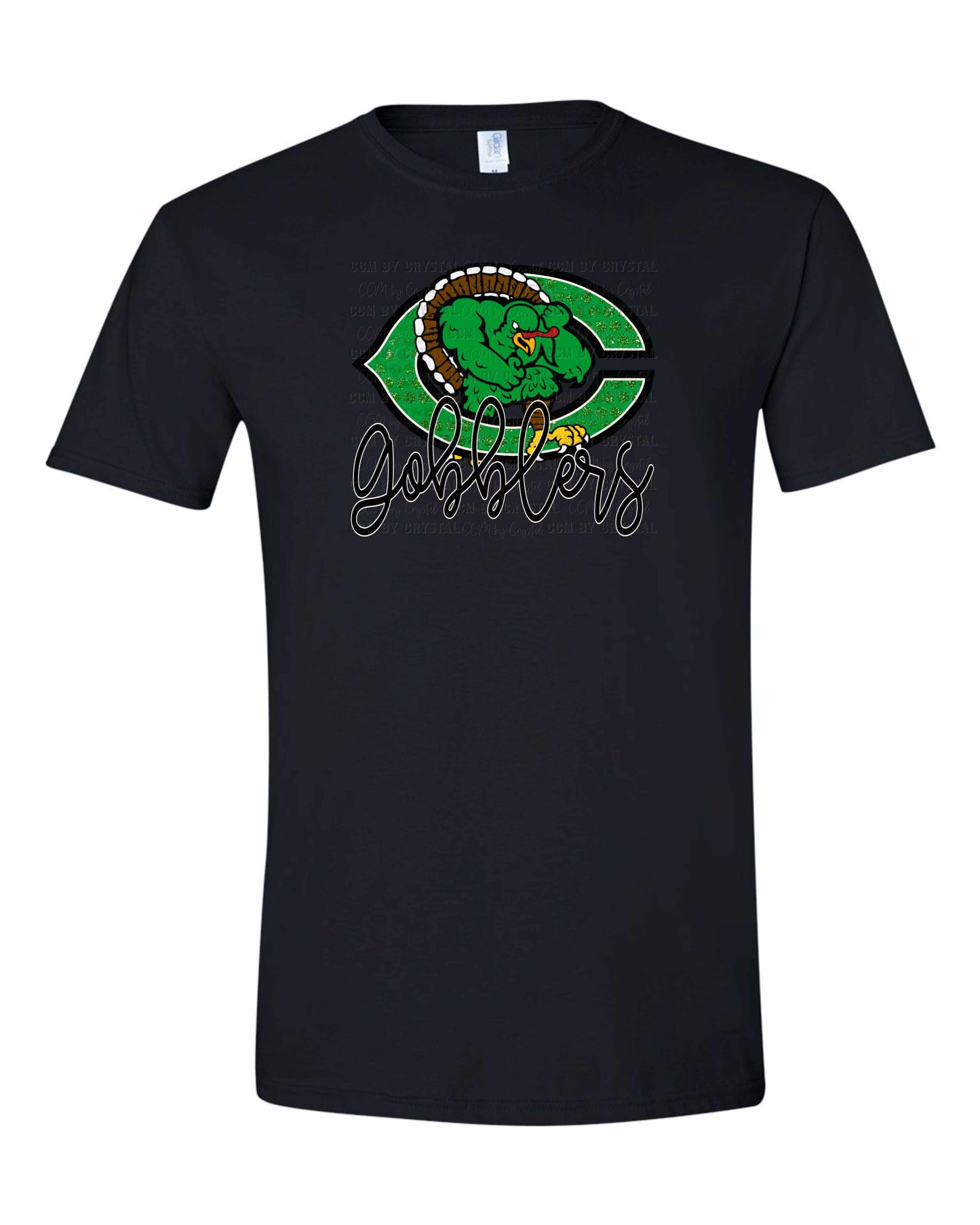 Cuero Gobblers Faux Glitter T-Shirt