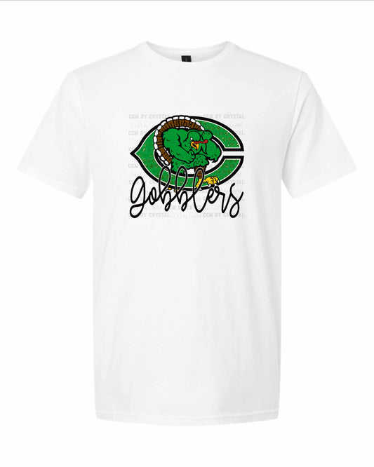 Cuero Gobblers Faux Glitter T-Shirt