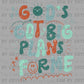 God's Got Big Plans for Me Crosses Christianity Sun Distressed Ready to Press Transfer DTF Transfer Sublimation Transfer