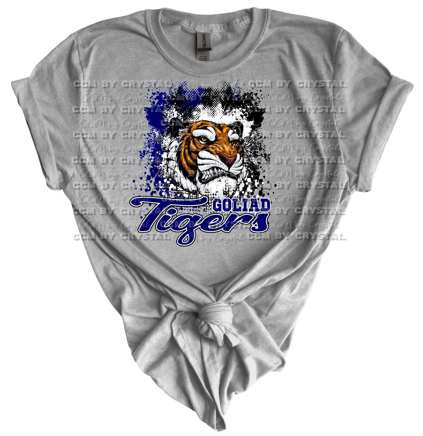 Goliad Tigers Blue Gildan Softstyle T-Shirt