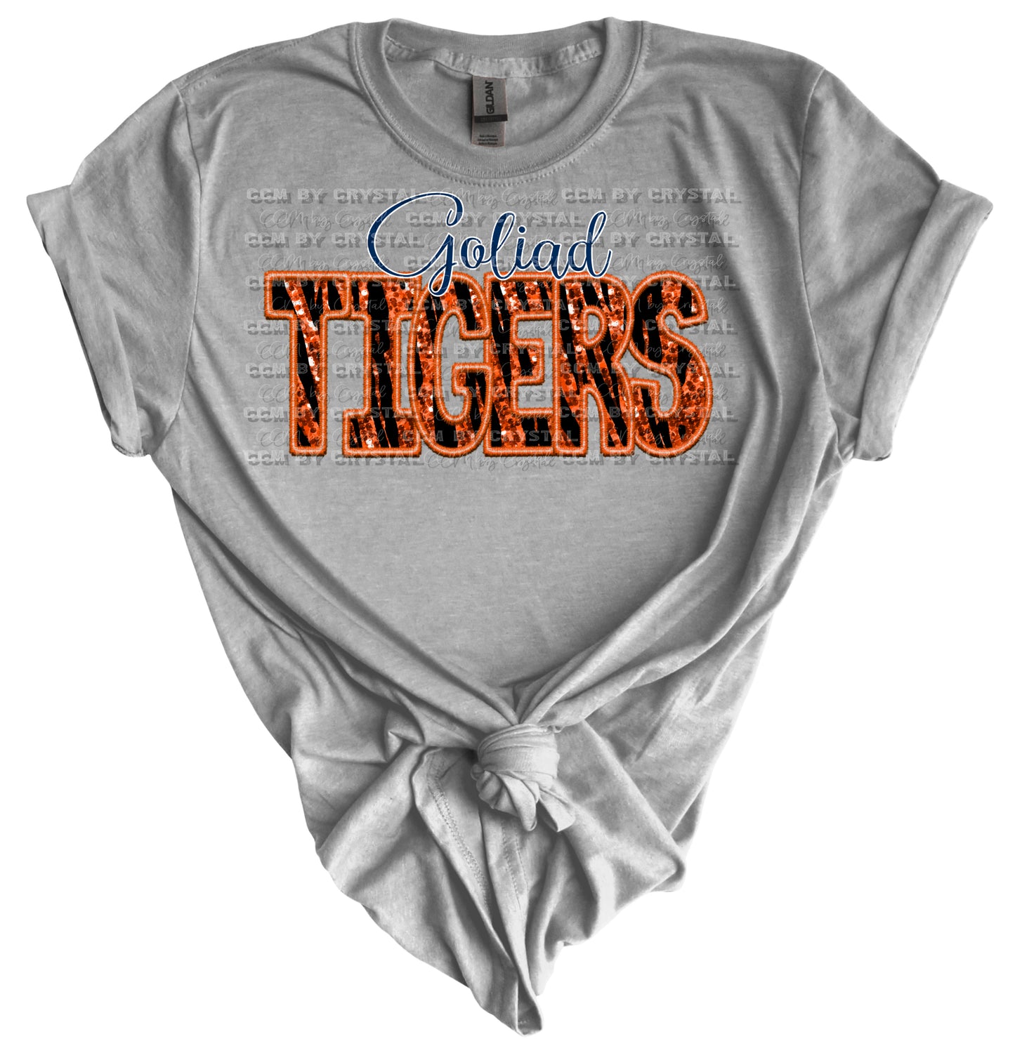 Goliad Tigers Tiger Stripe Gildan Softstyle T-Shirt