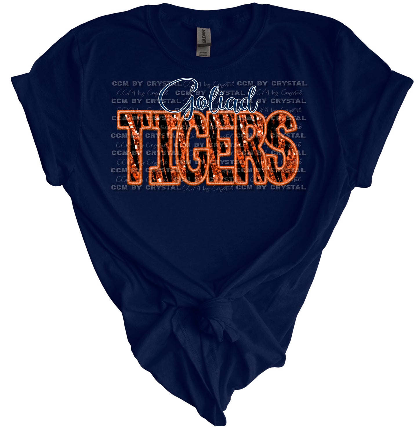 Goliad Tigers Tiger Stripe Gildan Softstyle T-Shirt