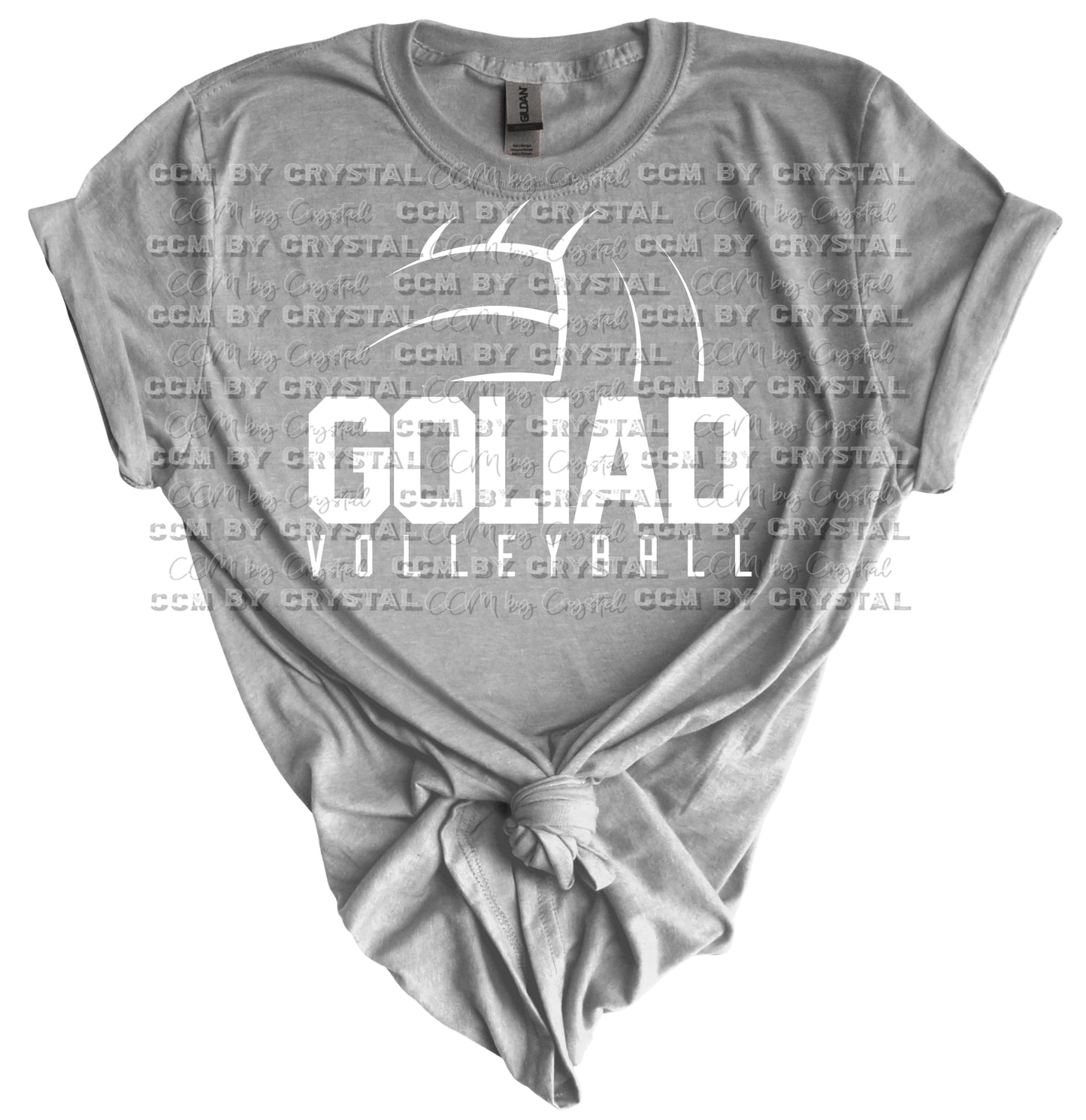 Goliad Vollyball White Print Gildan Softstyle T-Shirt