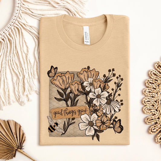 Good Things Grow Spring Ready to Press Instant Peel DTF Transfers Sublimation Transfers